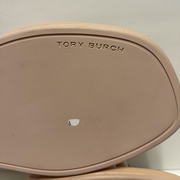 Tory Burch Double-T Padded Leather Slides 8.5 💗🤍 - Picture 11 of 12
